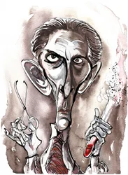 Peter Cushing - Karikatur